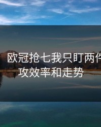 消息称：欧冠抢七我只盯两件事：进攻效率和走势