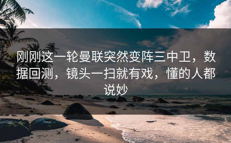 刚刚这一轮曼联突然变阵三中卫，数据回测，镜头一扫就有戏，懂的人都说妙